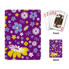 Floral Flowers Playing Card by Celenk