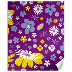 Floral Flowers Canvas 16  X 20   by Celenk