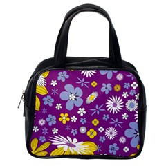 Floral Flowers Classic Handbags (one Side) by Celenk