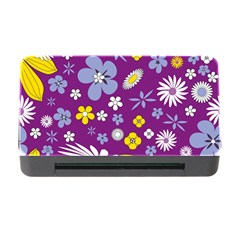 Floral Flowers Memory Card Reader With Cf by Celenk