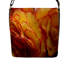 Flowers Leaves Leaf Floral Summer Flap Messenger Bag (l)  by Celenk