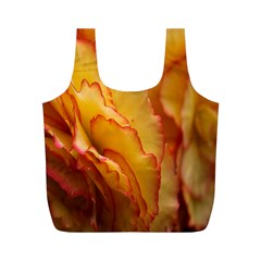 Flowers Leaves Leaf Floral Summer Full Print Recycle Bags (m)  by Celenk