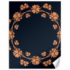 Floral Vintage Royal Frame Pattern Canvas 18  X 24   by Celenk