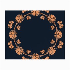 Floral Vintage Royal Frame Pattern Small Glasses Cloth (2-side) by Celenk