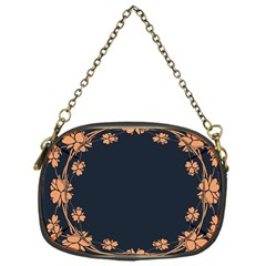 Floral Vintage Royal Frame Pattern Chain Purses (one Side)  by Celenk