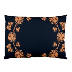 Floral Vintage Royal Frame Pattern Pillow Case (two Sides) by Celenk