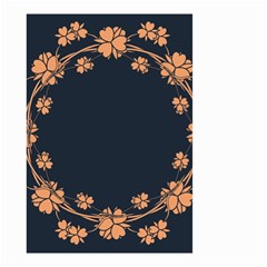 Floral Vintage Royal Frame Pattern Small Garden Flag (two Sides) by Celenk