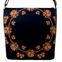 Floral Vintage Royal Frame Pattern Flap Messenger Bag (s) by Celenk