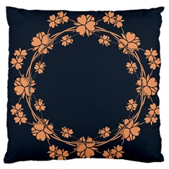 Floral Vintage Royal Frame Pattern Standard Flano Cushion Case (two Sides) by Celenk