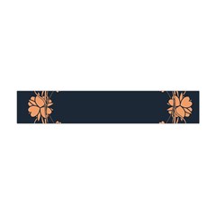 Floral Vintage Royal Frame Pattern Flano Scarf (mini) by Celenk