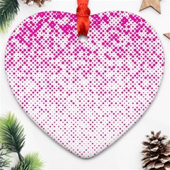 Halftone Dot Background Pattern Ornament (heart) by Celenk