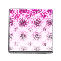 Halftone Dot Background Pattern Memory Card Reader (square) by Celenk