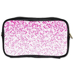 Halftone Dot Background Pattern Toiletries Bags by Celenk