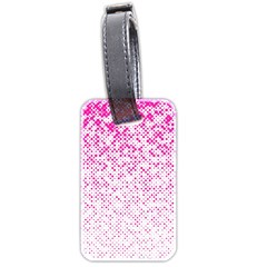 Halftone Dot Background Pattern Luggage Tags (two Sides) by Celenk