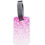 Halftone Dot Background Pattern Luggage Tags (Two Sides) Front