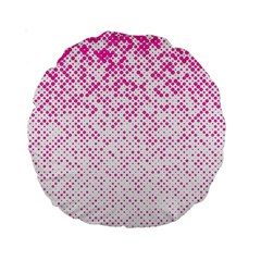 Halftone Dot Background Pattern Standard 15  Premium Round Cushions by Celenk