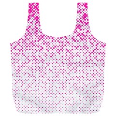 Halftone Dot Background Pattern Full Print Recycle Bags (l)  by Celenk