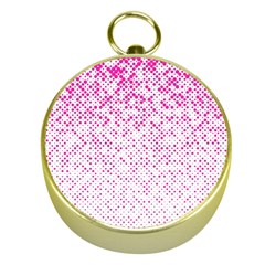 Halftone Dot Background Pattern Gold Compasses by Celenk