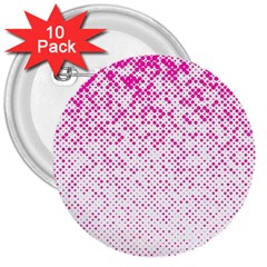 Halftone Dot Background Pattern 3  Buttons (10 Pack)  by Celenk