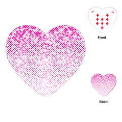 Halftone Dot Background Pattern Playing Cards (heart)  by Celenk