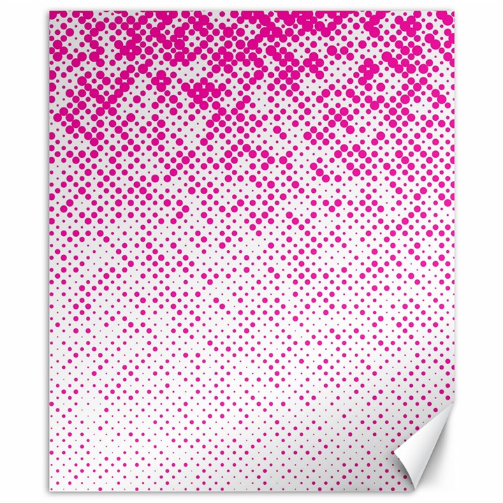 Halftone Dot Background Pattern Canvas 8  x 10 