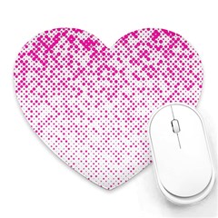 Halftone Dot Background Pattern Heart Mousepads by Celenk