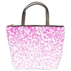 Halftone Dot Background Pattern Bucket Bags by Celenk