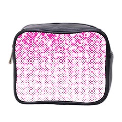 Halftone Dot Background Pattern Mini Toiletries Bag 2-side by Celenk