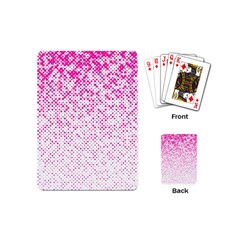 Halftone Dot Background Pattern Playing Cards (mini)  by Celenk