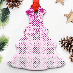 Halftone Dot Background Pattern Ornament (christmas Tree)  by Celenk