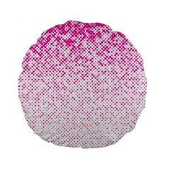 Halftone Dot Background Pattern Standard 15  Premium Flano Round Cushions by Celenk