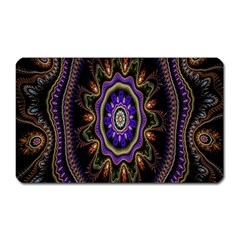 Fractal Vintage Colorful Decorative Magnet (rectangular) by Celenk