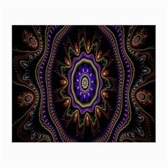 Fractal Vintage Colorful Decorative Small Glasses Cloth (2-side) by Celenk