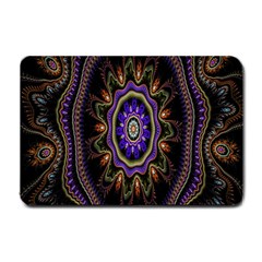 Fractal Vintage Colorful Decorative Small Doormat  by Celenk