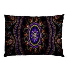 Fractal Vintage Colorful Decorative Pillow Case by Celenk