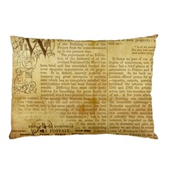 Vintage Background Paper Pillow Case (two Sides) by Celenk