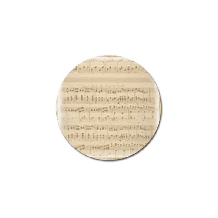 Vintage Beige Music Notes Golf Ball Marker (10 pack)