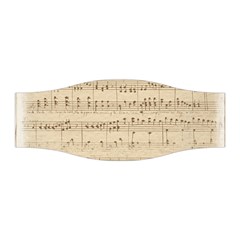 Vintage Beige Music Notes Stretchable Headband by Celenk