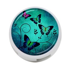 Texture Butterflies Background 4-port Usb Hub (two Sides)  by Celenk