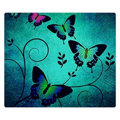 Texture Butterflies Background Double Sided Flano Blanket (small)  by Celenk