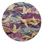 Textile Fabric Cloth Pattern Magnet 5  (Round) Front