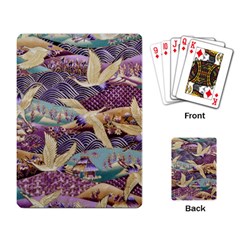 Textile Fabric Cloth Pattern Playing Card by Celenk