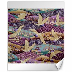 Textile Fabric Cloth Pattern Canvas 11  X 14   by Celenk