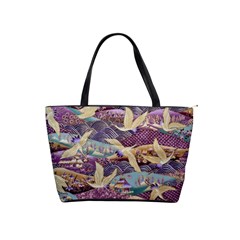 Textile Fabric Cloth Pattern Shoulder Handbags by Celenk