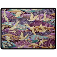 Textile Fabric Cloth Pattern Double Sided Fleece Blanket (large)  by Celenk