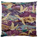 Textile Fabric Cloth Pattern Large Flano Cushion Case (One Side) Front