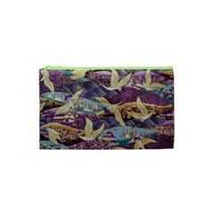 Textile Fabric Cloth Pattern Cosmetic Bag (xs) by Celenk