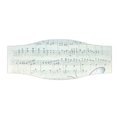 Vintage Blue Music Notes Stretchable Headband by Celenk