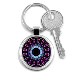 Kaleidoscope Shape Abstract Design Key Chains (round)  by Celenk