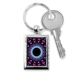 Kaleidoscope Shape Abstract Design Key Chains (rectangle)  by Celenk